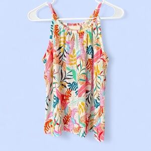 Cynthia Rowley Cream Floral Tank Top